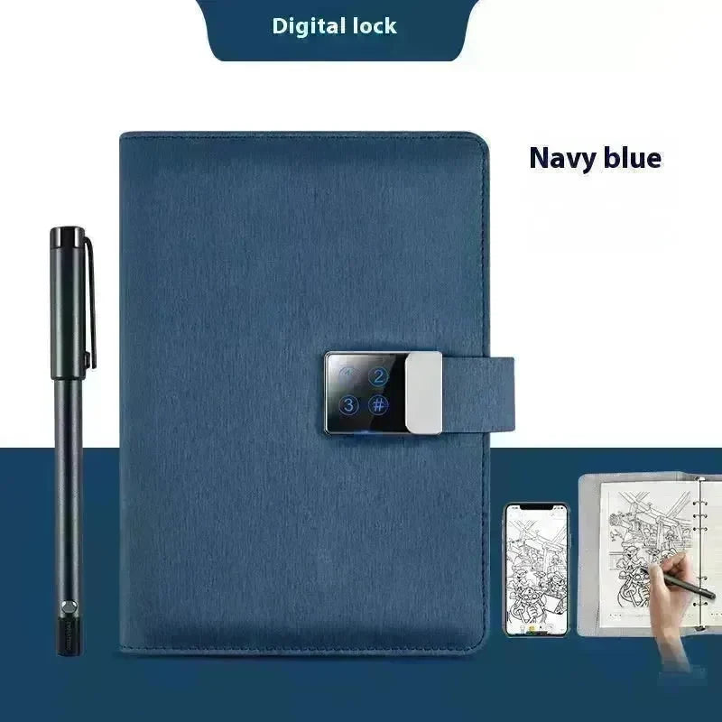 Handwriting Paper Screen Synchronization Smart Fingerprint Lock A5 Notebook - EX-STOCK CANADA