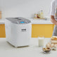 Bread Maker, 15-in-1 3LB Dough Machine, Nonstick Ceramic Pan Automatic Breadmaker With Gluten Free Setting, Whole Wheat Bread Making, Digital, Programmable, 3 Loaf Sizes, 3 Crust Colors, White EX-STOCK