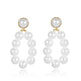 Women's Personality Geometric Pearl Simple Beaded All-match Stud Earrings - EX-STOCK CANADA