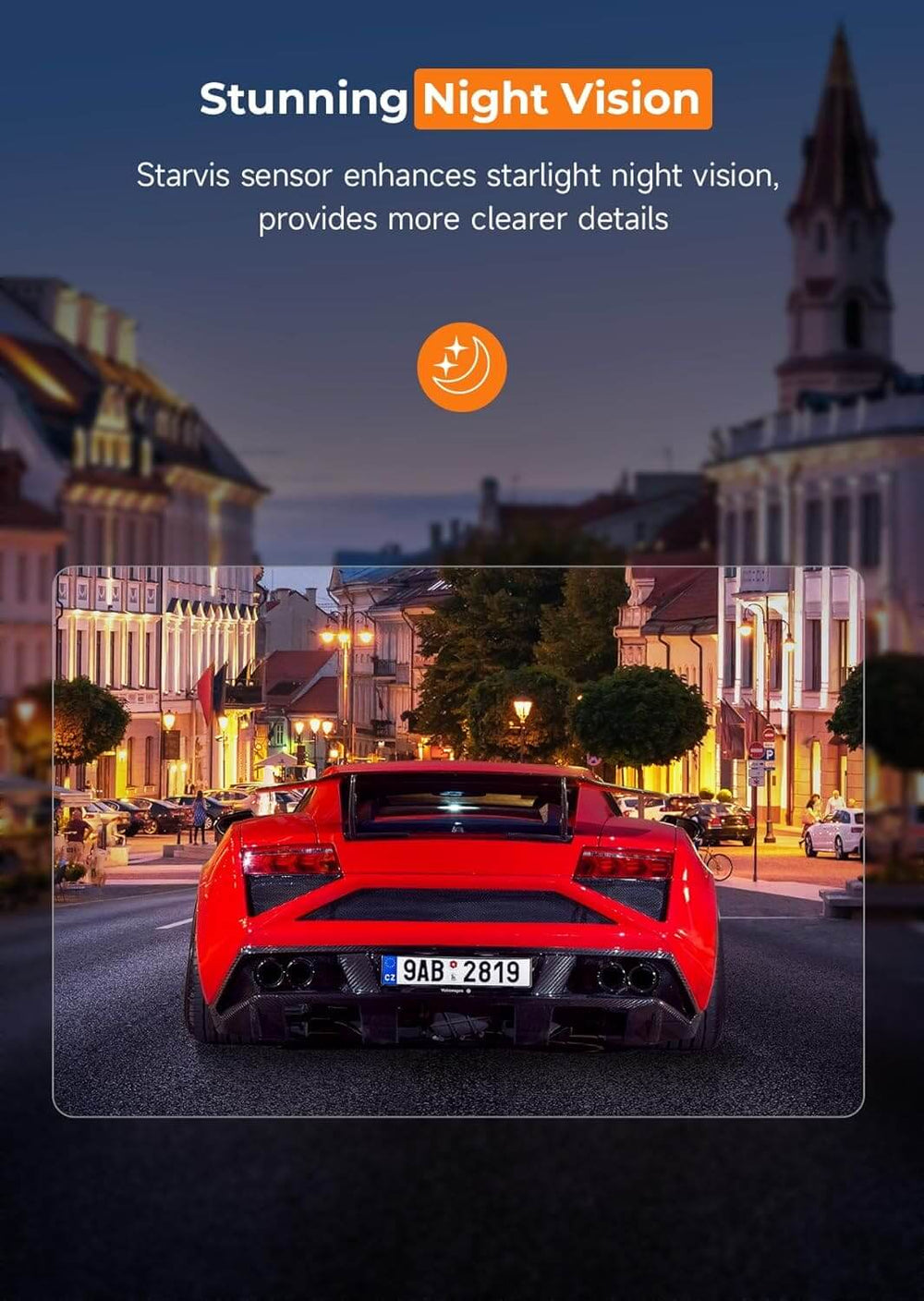 كاميرا داش كام LDAS A20 واي فاي، كاميرا سيارة 2.5K، داشكام مع تطبيق، رؤية ليلية، حساس G، تسجيل حلقي، وضع وقوف السيارات 24 ساعة، بطاقة SD مجانية بسعة 128 جيجابايت، دعم حتى 256 جيجابايت (أسود)EX-STOCK Canada 