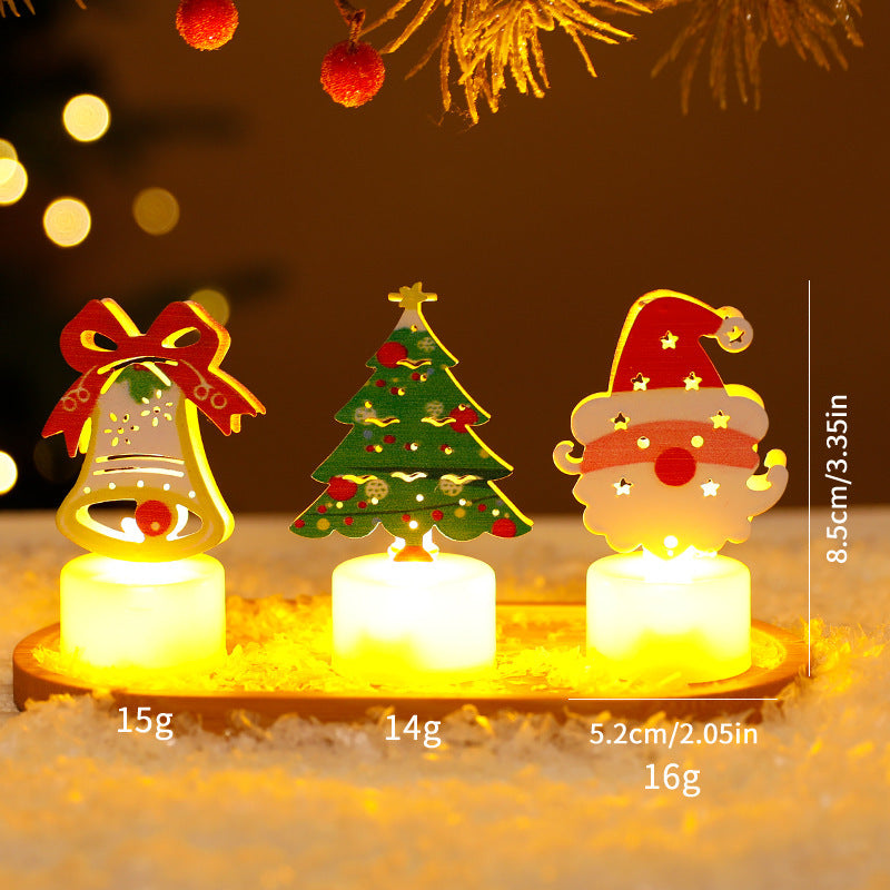 LED Electronic Candle Lights Christmas Trees Santa Claus Snowmen Creative Candles Small Night Lights Home Decorative Ornaments EX-STOCK Canada 