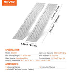 47.2 X 8.5 Aluminum Ramps 880 LBS Capacity Loading Ramps 2PCS EX-STOCK
