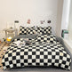 Solid Color Double Stitching Washed Cotton Duvet Cover Bedding EX-STOCK Canada 