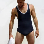 Men's Underwear Underpants One-piece Vest Bodysuit thong - EX-STOCK CANADA