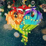 Dinosaur Dragon Egg Christmas Decorations Pendant Acrylic - EX-STOCK CANADA