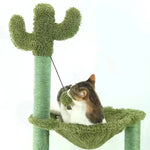Sisal Cactus Cat Tree With Hammock Cat Climbing Frame - EX-STOCK CANADA