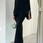 Women's Middle East Pearl Mop Dress Suit Arabtop and Blouse Elegant Matching ArabTop and Skirt suit  Arab2 piece outfit - EX-STOCK CANADA