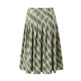 American Retro Low Waist Navel Plaid Pleated Long Skirt Women - EX-STOCK CANADA