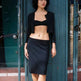 Casual Low Waist cotton Midi sheath skirt - EX-STOCK CANADA