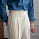 High Waist Straight leg British Business Office Work trouser for men - EX-STOCK CANADA