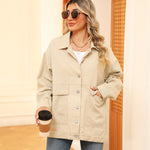 Versatile Slimming Retro Classic Loose Denim Casual Jacket Top For Women EX-STOCK Canada 