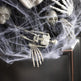 Halloween Black Mesh Skull Garland Party Layout Props EX-STOCK
