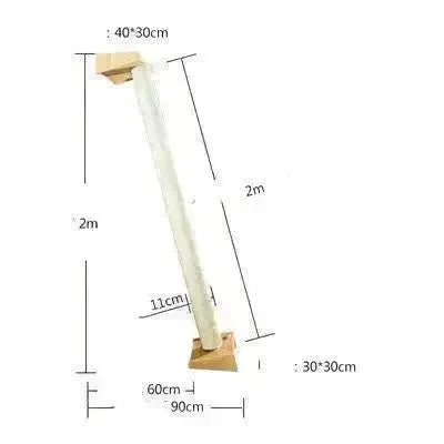 Solid Wood Large Cat Climbing Frame Cat Litter Cat Tree One Cat Shelf - EX-STOCK CANADA