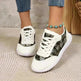 Versatile Lace-up Flat Shoes Casual Lightweight Thick-soled Running Sports Shoes Low-top Breathable Sneakers For Women - EX-STOCK CANADA