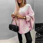 Oversized Fashion Knitted Fleece Pullover Sweater tops for Fall Winter