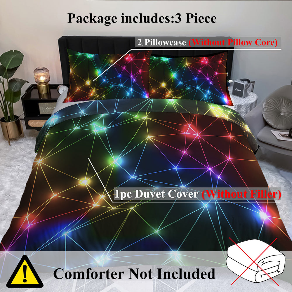 Gorgeous Starlight Duvet Cover Set Single 3pcs Colorful Microfiber Kids Bedding Set EX-STOCK Canada 