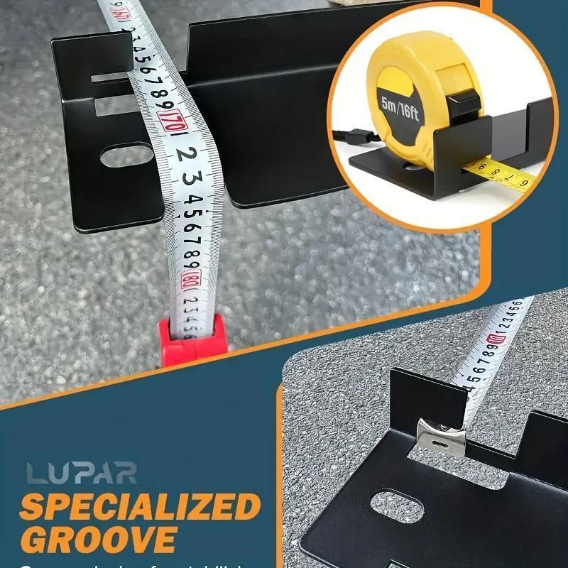 Heavy-duty Four-wheel Alignment Tool Pair, Upgraded Wheel Alignment Plate With Hanging Hole, Black And Silver EX-STOCK