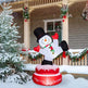 4.8FT Lighted Christmas Inflatable Decoration, Large Rotating Snowman With Motor, Funny Blow Up Yard Decorations With Built-in LED Lights For Holiday Party Front Yard Lawn Garden Decor EX-STOCK Canada 