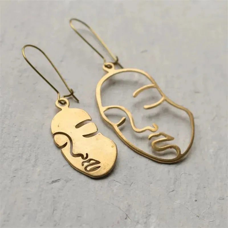 Personality Couple Earrings Fashion Alloy Jewelry - EX-STOCK CANADA