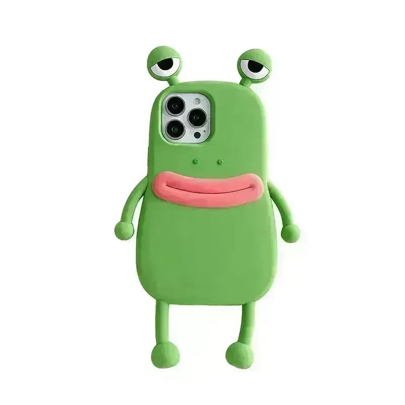 Cute Frog Cartoon Shockproof Bumper Phone Case for Girls - EX-STOCK CANADA