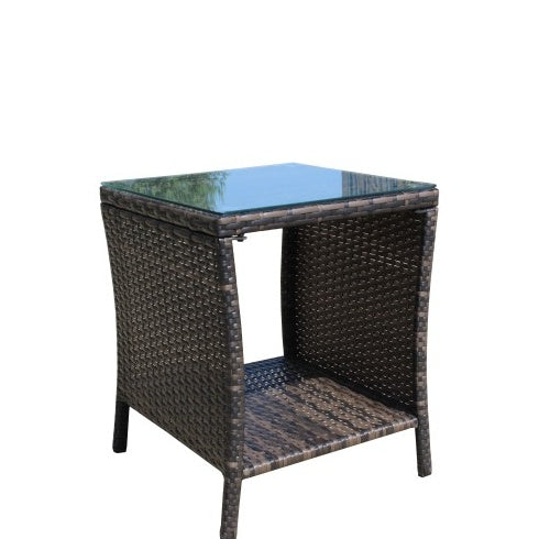 Gartenmöbel für den Außenbereich 1 Couchtisch mit klarem gehärtetem GlasEX-STOCK Canada 