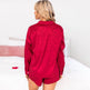 Lapel Long Sleeve Shorts Pajamas For Women EX-STOCK