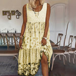 Casual Summer Boho Dress Floral Sleeveless Midi Dress EX-STOCK