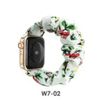 Women Replaceable Sew Floral  Elastic Hair Band Strap Wristband for iwatch - EX-STOCK CANADA