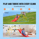 Climbing Dome, For Kids 3 To 9 Years Old, 8FT Geometric Dome Climber With Slide,Jungle Gym Supports 600LBS And Easy Assembly, With Climbing Grip, Outdoor And Indoor Play Equipment For Kids EX-STOCK