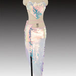 Indian Dance Suit Ethnic Latin Dance Sequins 2 piece Costume - EX-STOCK CANADA