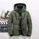 Outdoor Leisure Winter Thickened Hooded Men's Winter Puffer Coat - EX-STOCK CANADA