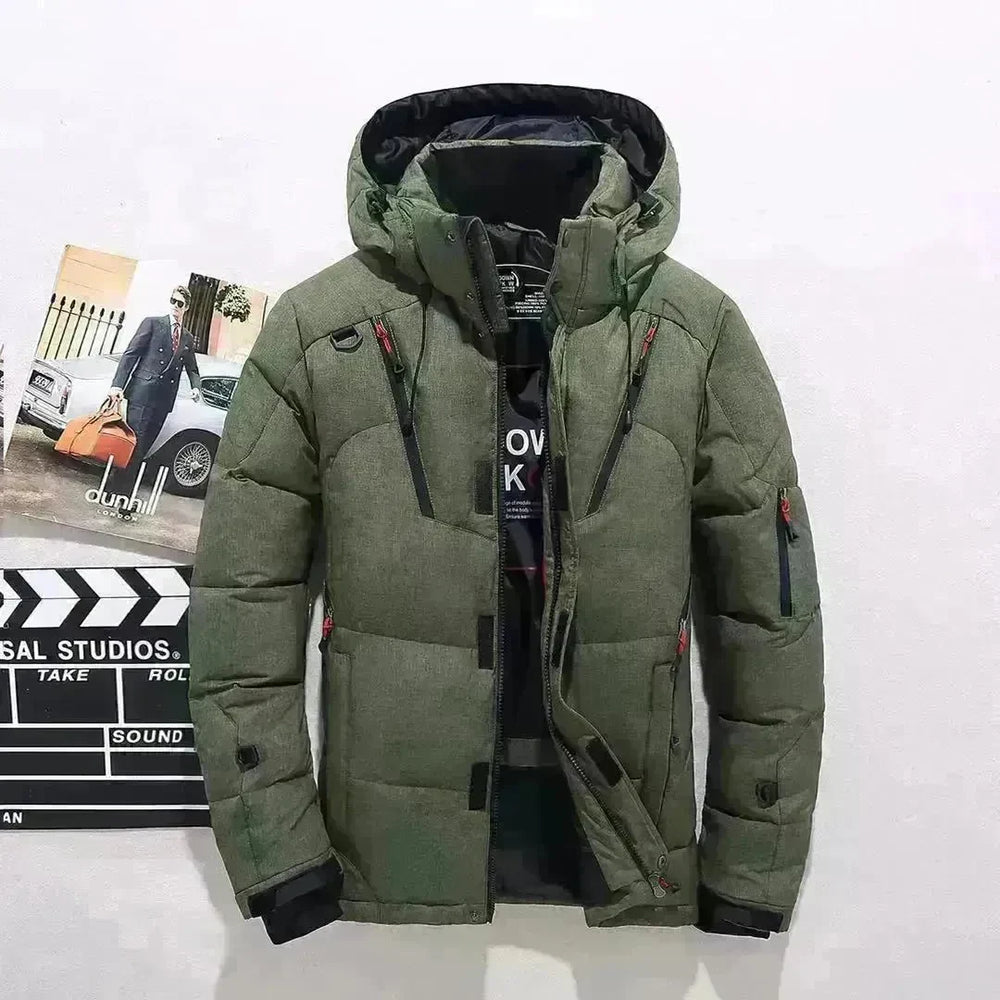 Outdoor Leisure Winter Thickened Hooded Men's Winter Puffer Coat - EX-STOCK CANADA