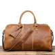 Retro New Men's Genuine Leather Portable Travel Bag | EX-STOCK Canada 