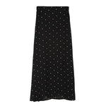 Polka dot High waist Chiffon Flowy Midi skirt women - EX-STOCK CANADA