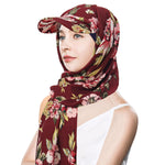 Solid Color Women's Scarf Hat Middle East All-matching Pullover Scarf Muslim Tam-o'-shanter - EX-STOCK Canada