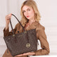 Big Retro Fashion Brown Leather bucket Bag - EX-STOCK CANADA