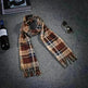 Handmade Autumn And Winter Velvet Fleece Plaid Scarf - EX-STOCK CANADA