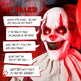 5.7ft Eye Red Light Vibration Clown Sound Voice Control, Standing Balloon Clown, Battery Model - Battery Not Included, Halloween Standing Decoration - EX-STOCK Canada