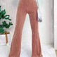 High Waist Lamp Wick Corduroy Bell-bottom Pants Wide Leg Women - EX-STOCK CANADA