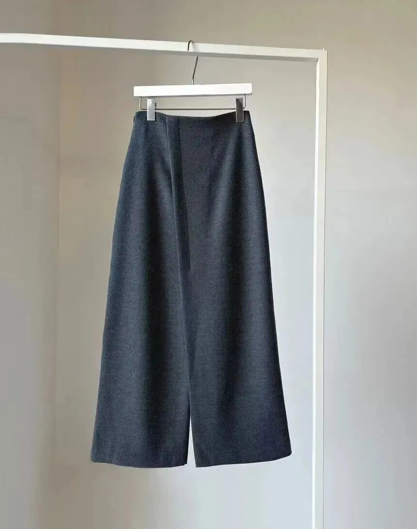Formal Versatile Slit Long Split Skirt - EX-STOCK CANADA