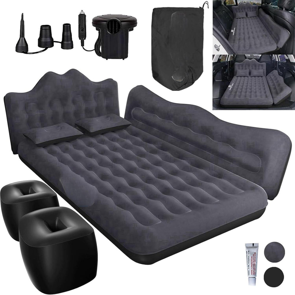 Car Air Mattress, Inflatable SUV Truck Air Mattress Back Seat Camping Bed Thickened Car Sleeping Pad For Travel, Car Bed SUV Mattress With 2 Pillows EX-STOCK