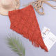 European And American Women's See Through Hollow Knitted tassel fringe Slant Beach Skirt - EX-STOCK CANADA