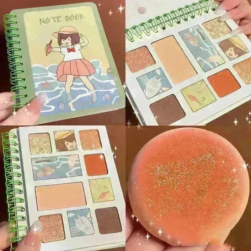 Diary Notebook Best Six color Eyeshadow Palette - EX-STOCK CANADA