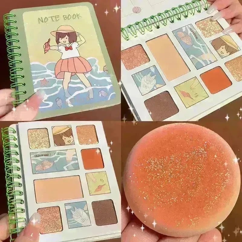 Diary Notebook Best Six color Eyeshadow Palette - EX-STOCK CANADA