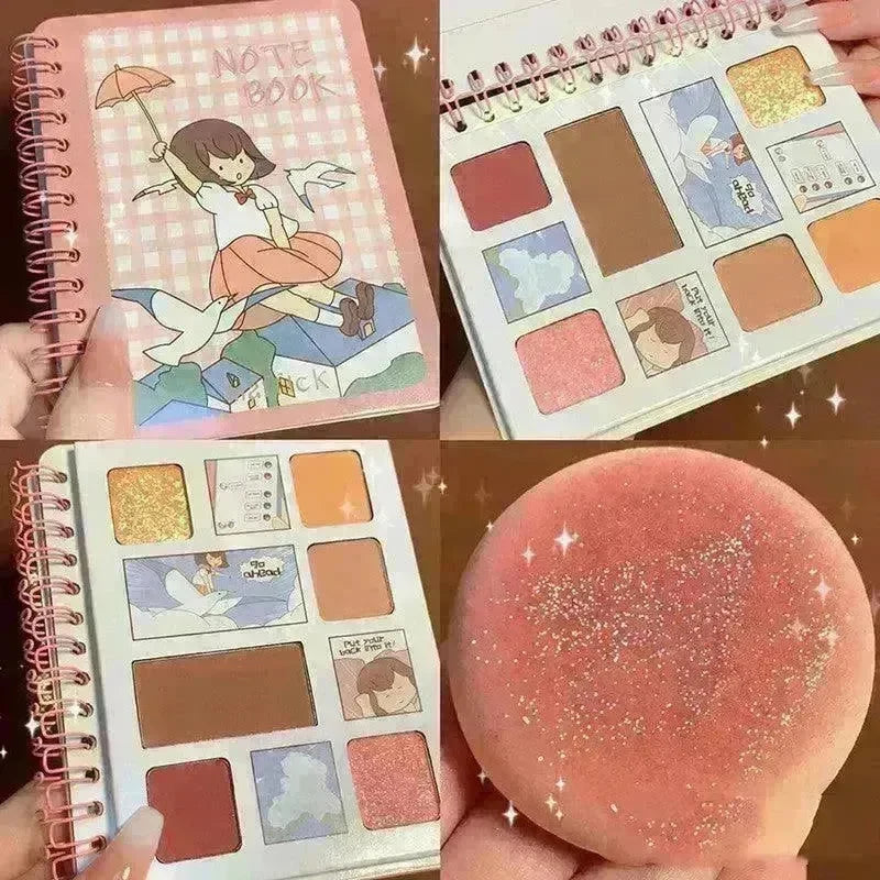 Diary Notebook Best Six color Eyeshadow Palette - EX-STOCK CANADA