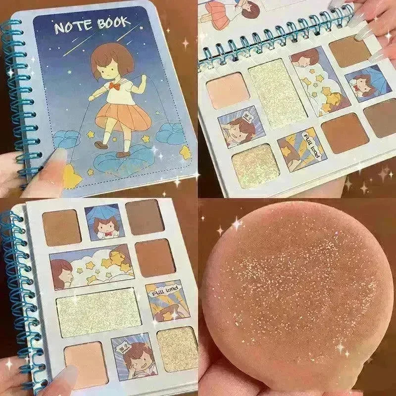 Diary Notebook Best Six color Eyeshadow Palette - EX-STOCK CANADA