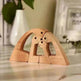 DIY Figurine Wood Dog Ornament Sculpture Home Decoration A Man A Dog Wood Sculpture Christmas Gifts Model Decor - EX-STOCK CANADA