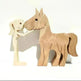 DIY Figurine Wood Dog Ornament Sculpture Home Decoration A Man A Dog Wood Sculpture Christmas Gifts Model Decor - EX-STOCK CANADA