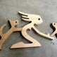 DIY Figurine Wood Dog Ornament Sculpture Home Decoration A Man A Dog Wood Sculpture Christmas Gifts Model Decor - EX-STOCK CANADA