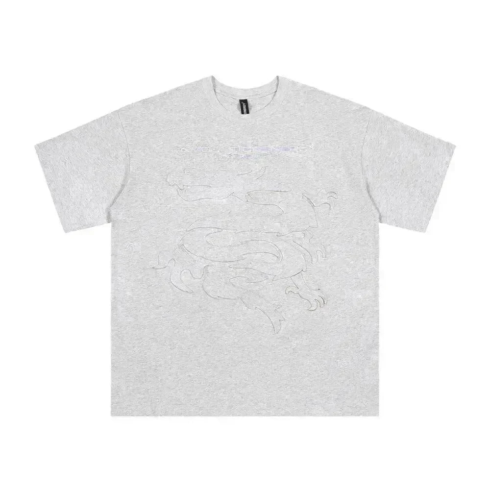 Dragon Paste Cloth Embroidery Short Sleeve - EX-STOCK CANADA
